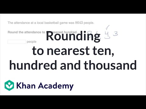 Rounding To Nearest Ten, Hundred And Thousand