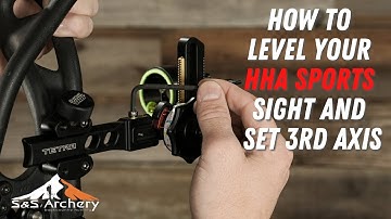 How to level your HHA Sports Sight and set 3rd axis