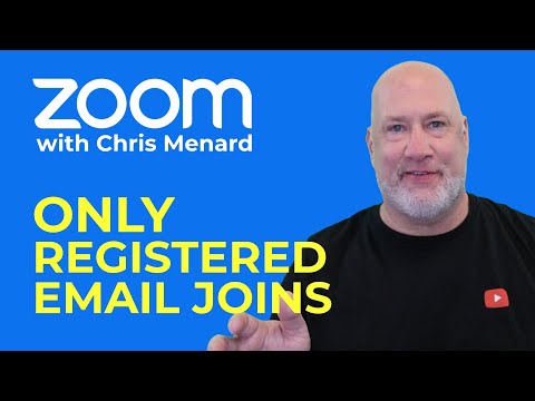 Video Zoom Allow only Registered Email to Join Meeting - youtube