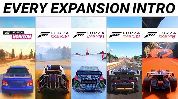 Evolution of Forza Horizon Expansions, All Intros, Every Initial Drive