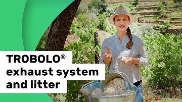 How can residual odours and moisture be avoided with a TROBOLO composting toilet?