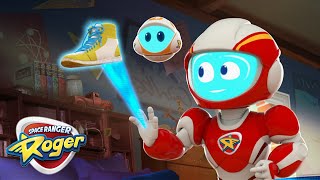 Space Ranger Roger&#39;s Zooming Vacuum Chase: The Shoe-Lace Rescue! | Funny Kids Cartoon Video