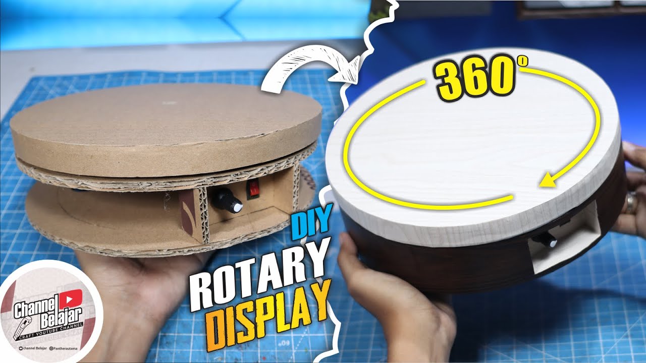IDE KREATIF MEMBUAT Rotary Display Dari Kardus Bekas