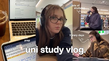 STUDY VLOG 📂 dealing with burnout, lots of studying, long library days & end of the semester