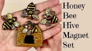 Fun Polymer Clay Bee Tutorial Create A Honey Bee With Hive Magnet Set by Thinking Outside The Box 7,212 views 3 years ago 50 minutes
