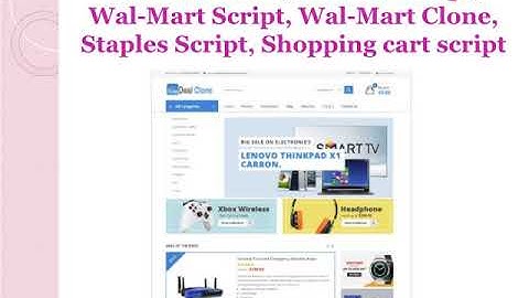 Amazon Clone  - Amazon Script   Wal Mart Script