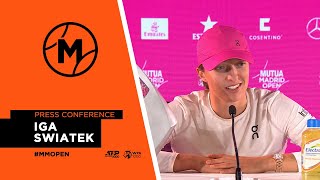 Rueda de prensa con Iga Swiatek​ // GANADORA WTA MUTUA MADRID OPEN 2024 // Día13