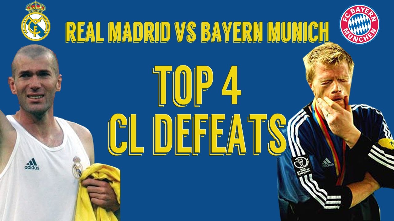 Champions League Worst Defeats | Real Madrid vs Bayern Munich Head to