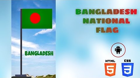 BANGLADESH National Flag Design  🇧🇩. using only HTML and CSS.