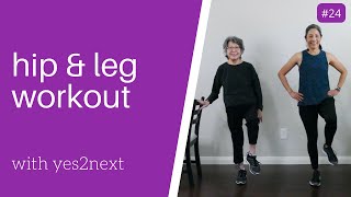 Hip and Leg Exercises for Seniors, Beginners | Hip Workout