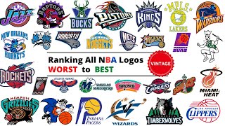 Ranking All *VINTAGE* NBA Logos WORST to BEST!