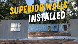 we got the superior walls #superiorwalls #timberframe #barn