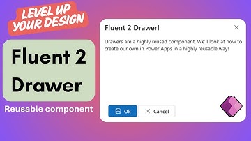 New Fluent 2 Drawer Component in Power Apps | Fluent 2 Design
