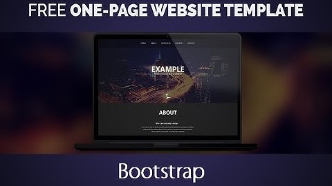 Bootstrap One Page Website - Responsive Web Design With Twitter Bootstrap & Less