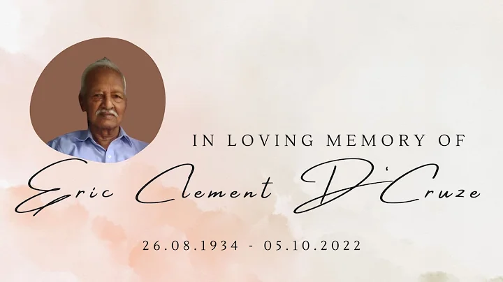 Funeral Service of Mr. Eric Clement DCruze