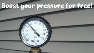 How to double your water pressure for free!!!