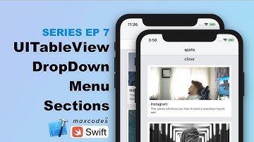 Drop Down UITableview Sections -  Advanced Auto Layout Animations with NSLayoutConstraint (ep. 7)