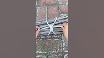 The Easiest Knot for Bundling and Joining Ropes #knowledge #knot #technique #rope