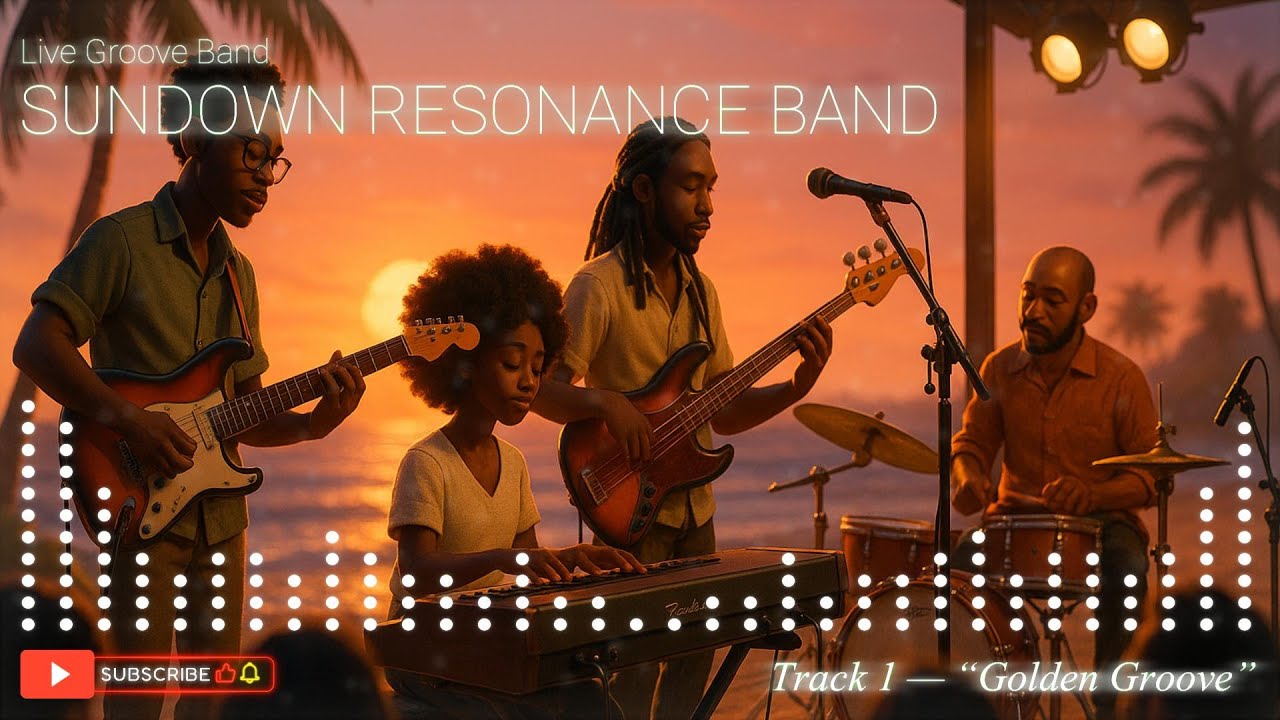 Guarda SUNDOWN RESONANCE BAND – Full Sunset Live (5 Tracks / Chill Reggae × Soul Groove) su YouTube Guarda SUNDOWN RESONANCE BAND – Full Sunset Live (5 Tracks / Chill Reggae × Soul Groove) su YouTube