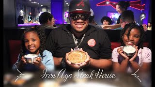 Trying Squid at Iron Age Steak House - Duluth GA