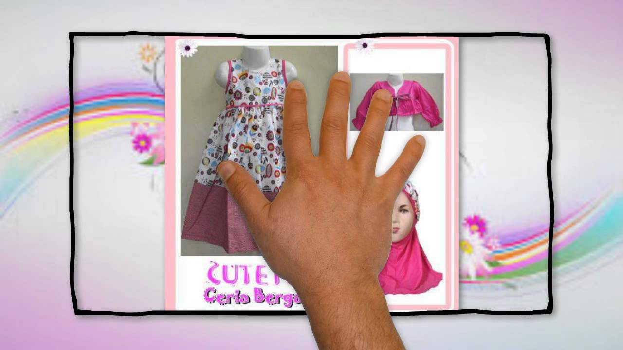  BAJU  MUSLIM  ANAK  CANTIK CERIA BERGAYA TERMURAH BANDUNG  