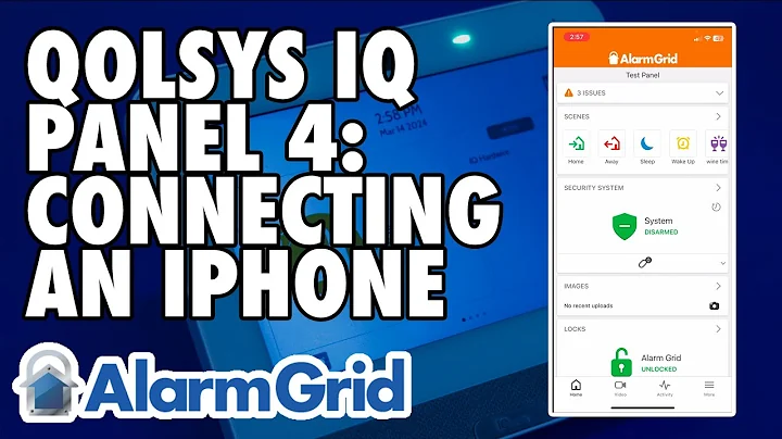 Qolsys IQ Panel 4: Connecting an iPhone