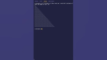 C++ program to print right triangle star pattern using class | PWOS #shorts
