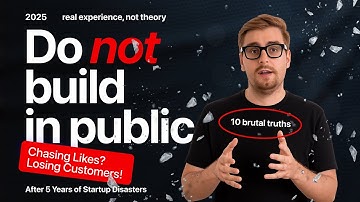 Build in public will KILL your STARTUP