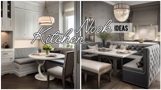 Breakfast nook ideas | Dining room nook ideas | Kitchen nook ideas #nook #breakfast #diningtable