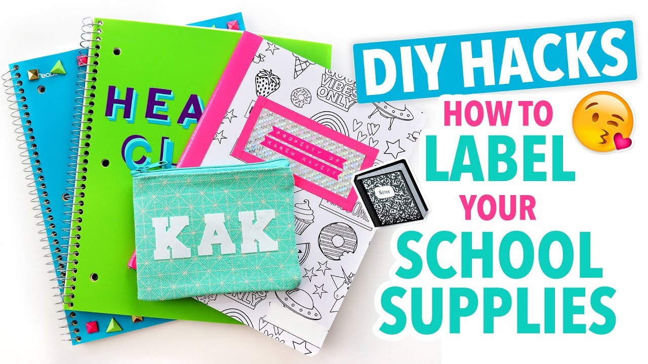 Back-to-School Hack: Don't Waste Time Labeling School Supplies! Do This  Instead!, School/Education