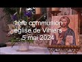 1re communion glise de vihiers le 5 mai 2024