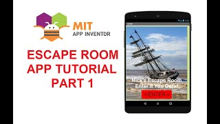 MIT App Inventor - Escape Room App Tutorial - Part 1 of 6 screenshot 2