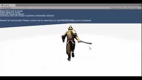 A 3rd Person controller for multiActions developed by Unity3D