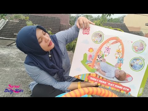 Unboxing dan Cara Merakit Baby Play Gym Play Mat Musical Piano. Mainan edukasi untuk bayi. Mainan ed. 