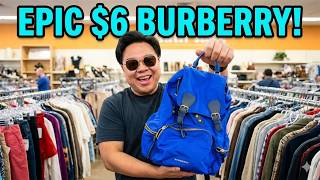 Epic Thrift Trip! Huge Haul & $6 Burberry Bag?! Ep 530