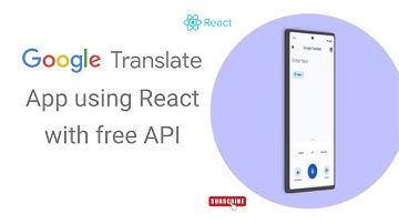 How to create Google Translate using react with free API