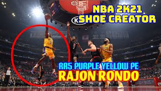 NBA Shoe Creator ANTA RR5 PURPLE YELLOW PE RAJON RONDO / NBA 2K21