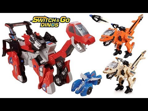 Vtech Switch and Go Dinos Red Brok the Brachiosaurus Dinosaur car hauler