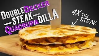 The doubledilla is a catchy name, but not very creative on food level,
thus my impulse to make something obnoxiously large. so i created
doubled decker...