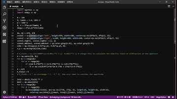 Vpython 14 - Circular Aperture Diffraction