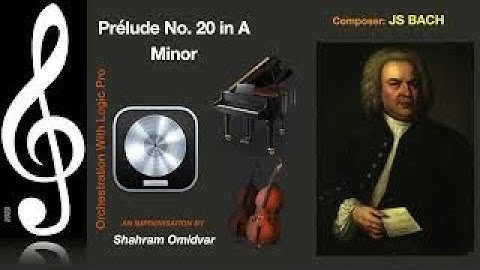 Prélude No  20 in A Minor by JS Bach - Digital improvisation using Logic Pro