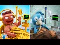 1 vs 1000000 hospital  rich and broke situations  funny animation by clay mixer