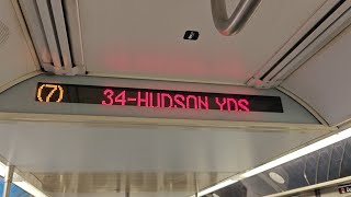 NYC Subway IRT Flushing Line (7) Train Full Ride From FlushingMain Street to 34 StreetHudson Yards