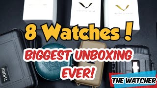 HUGE 8 WATCH UNBOXING | Final Aliexpress haul | The Watcher