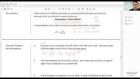 Pre-Calculus: Section 8.5 (Counting Principles)