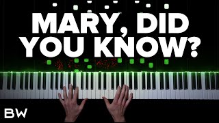 Mary, Did You Know? | Piano Cover by Brennan Wieland