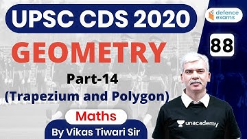 9:00 AM - UPSC CDS 2020 | Maths by Vikas Tiwari | Geometry (Part-14)