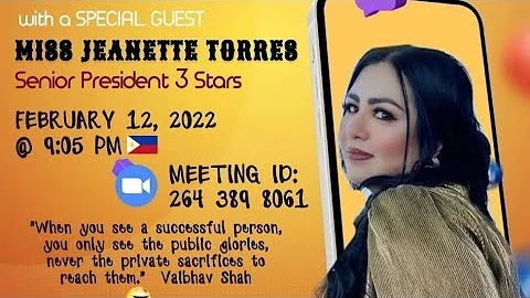 Miss Jeanette Torres - Motivational Speaker