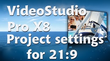 Corel VideoStudio Pro X8, setting up projects for wide screen