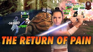 Jabba \u0026 Rey Bring About MORE PAIN!! | SWGOH GAC 5v5